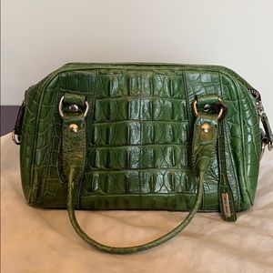 AUTHENTIC Vintage Miu Miu Green Embossed Alligator